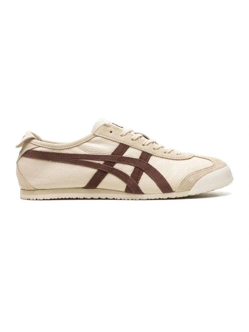 Onitsuka Tiger Mexico 66 Sneaker in PALE BEIGE/REDDISH BROWN